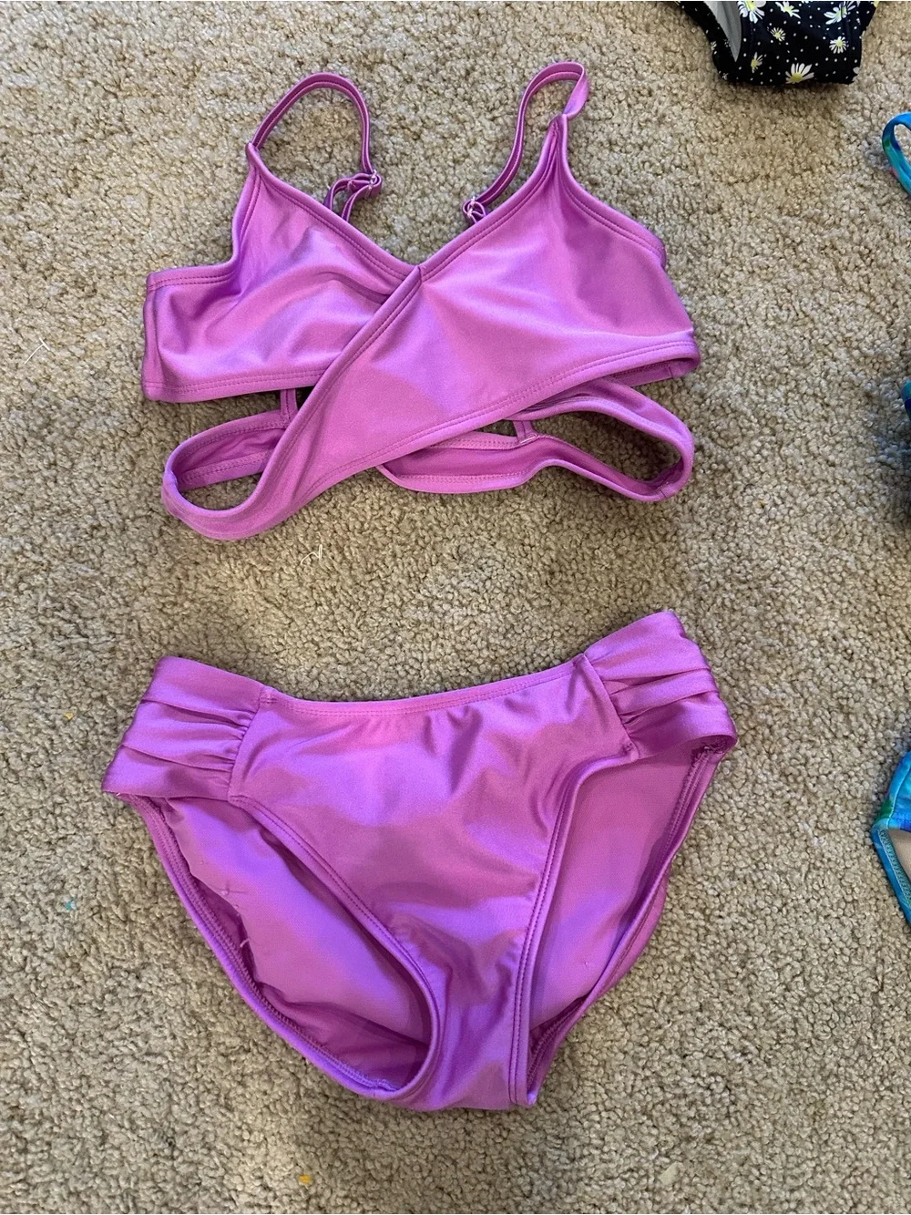 art class Kids Bikini Set Assorted Colors - Black, Green, Pink, Blue, Rainbow